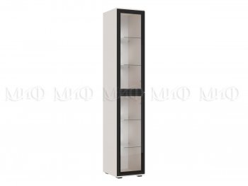 Пенал-стекло 400 мм Норд (Белый глян.) (Миф) в Кировграде - kirovgrad.mebel-e96.ru | фото