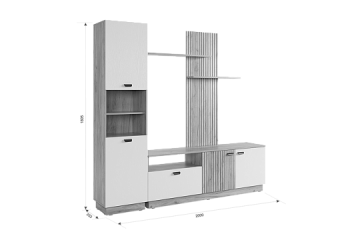 Стенка Моди К1 (Мебельсон) в Кировграде - kirovgrad.mebel-e96.ru