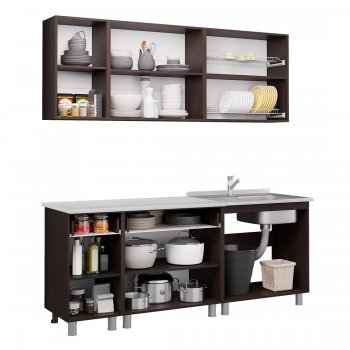 Кухонный гарнитур Монтана 2000 мм (БТС) в Кировграде - kirovgrad.mebel-e96.ru