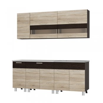 Кухонный гарнитур Монтана 2000 мм (БТС) в Кировграде - kirovgrad.mebel-e96.ru