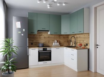 Угловой кухонный гарнитур Муссон 2200*1600 мм Sanvut в Кировграде - kirovgrad.mebel-e96.ru