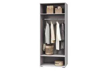 Шкаф 900 мм для одежды 2-х дв. с зер. Наоми (МЛК) в Кировграде - kirovgrad.mebel-e96.ru