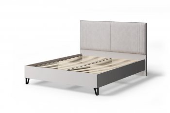 Кровать с мягк. изголов. Наоми, основание лайт, Кашемир (МЛК) в Кировграде - kirovgrad.mebel-e96.ru