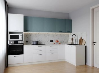 Угловой кухонный гарнитур Ниагара 3200*1400 мм МДФ/ЛДСП Sanvut в Кировграде - kirovgrad.mebel-e96.ru