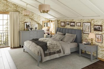 Спальный гарнитур Никеа модульный антрацит (БМ) в Кировграде - kirovgrad.mebel-e96.ru