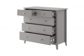Комод 5 ящиков Никеа антрацит (БМ) в Кировграде - kirovgrad.mebel-e96.ru