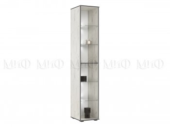 Пенал-стекло 400 мм Норд (Дуб крафт белый) (Миф) в Кировграде - kirovgrad.mebel-e96.ru