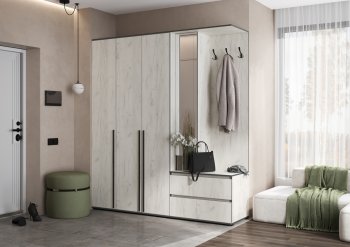 Прихожая Норд+Шкаф 1200, крафт белый (Миф) в Кировграде - kirovgrad.mebel-e96.ru