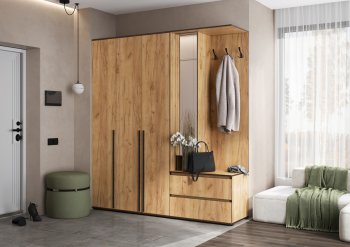 Прихожая Норд+Шкаф 1200, крафт (Миф) в Кировграде - kirovgrad.mebel-e96.ru