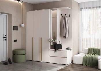Прихожая Норд+Шкаф 1200, кашемир (Миф) в Кировграде - kirovgrad.mebel-e96.ru