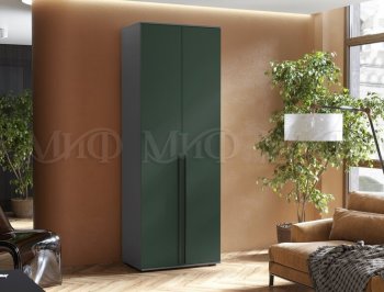 Шкаф 800 мм 2-х ств. Норд графит/изумруд (Миф) в Кировграде - kirovgrad.mebel-e96.ru
