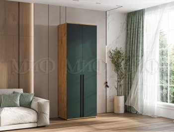 Шкаф 800 мм 2-х ств. Норд крафт/изумруд (Миф) в Кировграде - kirovgrad.mebel-e96.ru