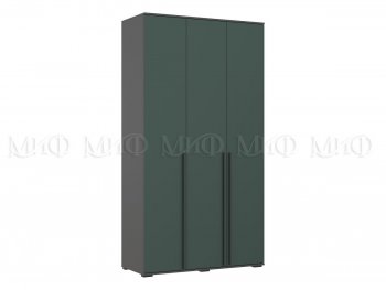 Шкаф 1200 мм 3-х ств. Норд с антресолью графит/изумруд (Миф) в Кировграде - kirovgrad.mebel-e96.ru
