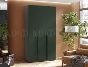 Шкаф 1200 мм 3-х ств. Норд графит/изумруд (Миф) в Кировграде - kirovgrad.mebel-e96.ru