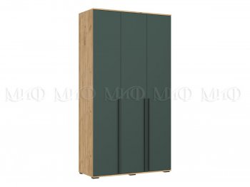 Шкаф 1200 мм 3-х ств. Норд дуб крафт/изумруд (Миф) в Кировграде - kirovgrad.mebel-e96.ru