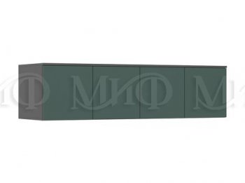 Шкаф 1600 мм 4-х створчатый Норд с антресолью, графит/изумруд (Миф) в Кировграде - kirovgrad.mebel-e96.ru