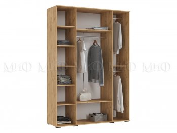 Шкаф 1600 мм 4-х створчатый Норд с антресолью,крафт/изумруд (Миф) в Кировграде - kirovgrad.mebel-e96.ru