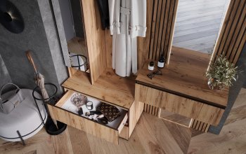 Шкаф 800+Тумба с зеркалом Норд (Миф) в Кировграде - kirovgrad.mebel-e96.ru