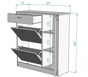 Обувница W35 (ЯШС) в Кировграде - kirovgrad.mebel-e96.ru