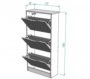 Обувница W8 (ЯАС) в Кировграде - kirovgrad.mebel-e96.ru