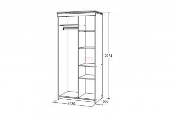 Шкаф-купе 1000 мм Ольга-13 в Кировграде - kirovgrad.mebel-e96.ru