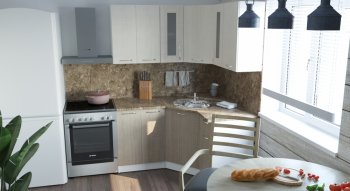 Кухонный гарнитур Ольга оптима 2 1500х1300 мм (Герда) в Кировграде - kirovgrad.mebel-e96.ru