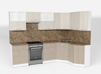 Кухонный гарнитур Ольга оптима 5 2700х1600 мм (Герда) в Кировграде - kirovgrad.mebel-e96.ru