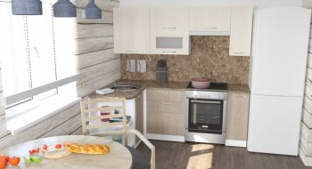 Кухонный гарнитур Ольга прайм 2 1300х2100 мм (Герда) в Кировграде - kirovgrad.mebel-e96.ru