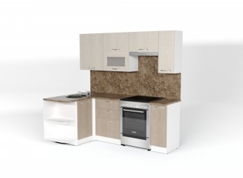 Кухонный гарнитур Ольга прайм 2 1300х2100 мм (Герда) в Кировграде - kirovgrad.mebel-e96.ru