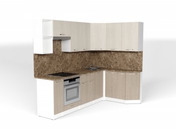 Кухонный гарнитур Ольга прайм 5 2300х1500 мм (Герда) в Кировграде - kirovgrad.mebel-e96.ru