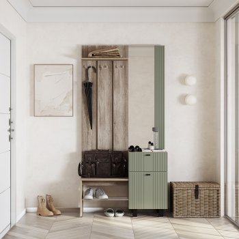 Прихожая Олива комп.1 шарли эвкалипт (БТС) в Кировграде - kirovgrad.mebel-e96.ru