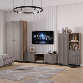 Стенка Олива комп.3 муссон (БТС) в Кировграде - kirovgrad.mebel-e96.ru