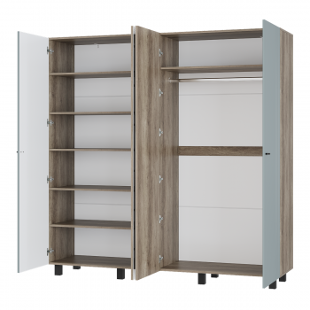 Шкаф 2000 мм 4-х створчатый Олива ШК-13 шарли бриз (БТС) в Кировграде - kirovgrad.mebel-e96.ru