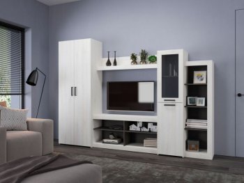 Стенка OSKAR4 сосна белая (Генезис) в Кировграде - kirovgrad.mebel-e96.ru