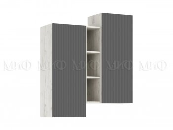 Стенка Оскар комп.2 крафт белый/графит (Миф) в Кировграде - kirovgrad.mebel-e96.ru