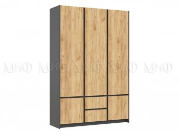 Шкаф 1500 мм Остин крафт/графит (Миф) в Кировграде - kirovgrad.mebel-e96.ru | фото