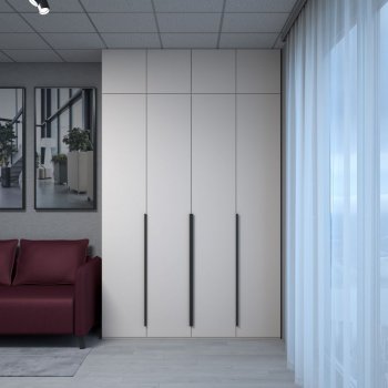 Шкаф 1600 мм Пальма с антресолью, Сатин (ДСВ) в Кировграде - kirovgrad.mebel-e96.ru