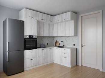 Кухонный гарнитур угловой Пайн 2200*1700 мм (Санвут) в Кировграде - kirovgrad.mebel-e96.ru