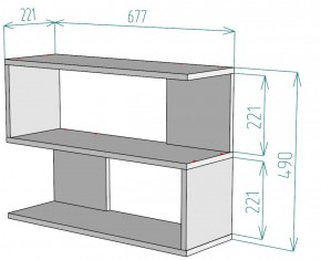 Полка S29 (Венге) в Кировграде - kirovgrad.mebel-e96.ru