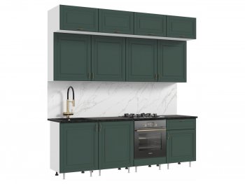Кухонный гарнитур Престиж 2400 мм браш грин (Миф) в Кировграде - kirovgrad.mebel-e96.ru