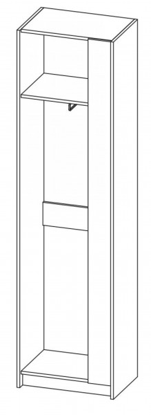 Пенал Марица (Венге/Дуб молочный) (ВНК) в Кировграде - kirovgrad.mebel-e96.ru