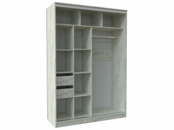 Шкаф-купе ПШ-2.9 1800 Вставка МДФ/стекло Дуб Эльза (Росток) в Кировграде - kirovgrad.mebel-e96.ru