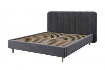 Кровать двуспальная Рино холодный серый (БМ) в Кировграде - kirovgrad.mebel-e96.ru