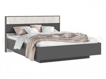 Кровать парящая Роджина графит/крафт белый (Миф) в Кировграде - kirovgrad.mebel-e96.ru