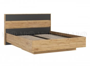 Кровать парящая Роджина с подсветкой, крафт/графит (Миф) в Кировграде - kirovgrad.mebel-e96.ru