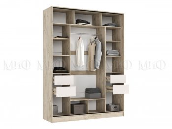 Спальный гарнитур Роджина крафт серый/кашемир, модульный (Миф) в Кировграде - kirovgrad.mebel-e96.ru