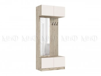 Прихожая Роджина крафт серый/кашемир (Миф) в Кировграде - kirovgrad.mebel-e96.ru