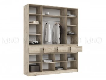 Спальный гарнитур Роджина крафт серый/кашемир, модульный (Миф) в Кировграде - kirovgrad.mebel-e96.ru