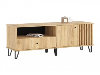 Тумба ТВ (1500) Роджина дуб крафт/дуб крафт (Миф) в Кировграде - kirovgrad.mebel-e96.ru