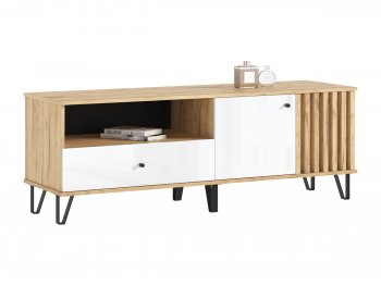 Тумба ТВ (1500) Роджина крафт/белый (Миф) в Кировграде - kirovgrad.mebel-e96.ru